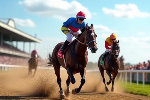 'Desert Flash' winning a race.